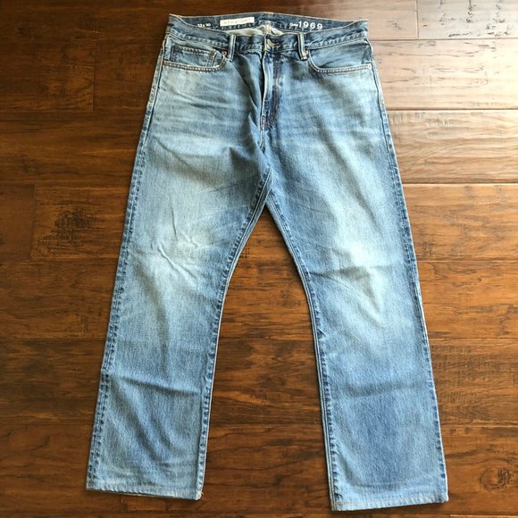 GAP Other - Gap mens straight fit denim jeans size 33 x 28